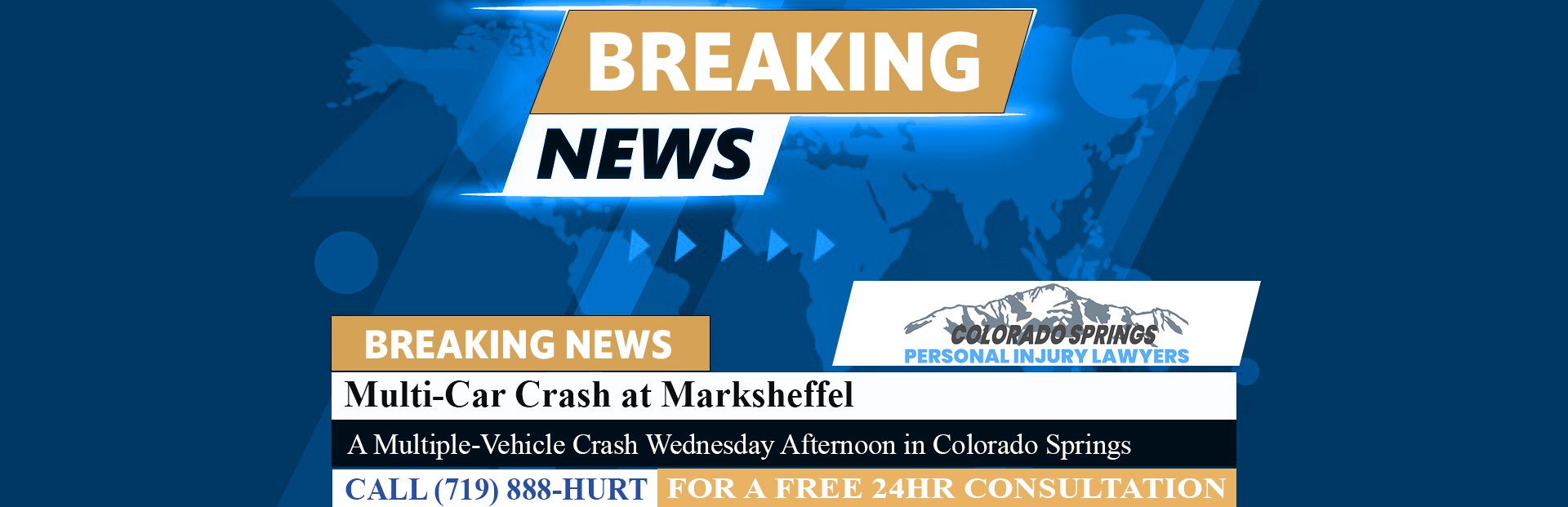 [01-05-24] Multi-Car Crash at Marksheffel and Hwy 24 Blocks Lanes