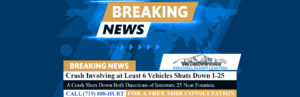 [03-06-24] Crash Involving at Least 6 Vehicles Shuts Down I-25 Near Fountain