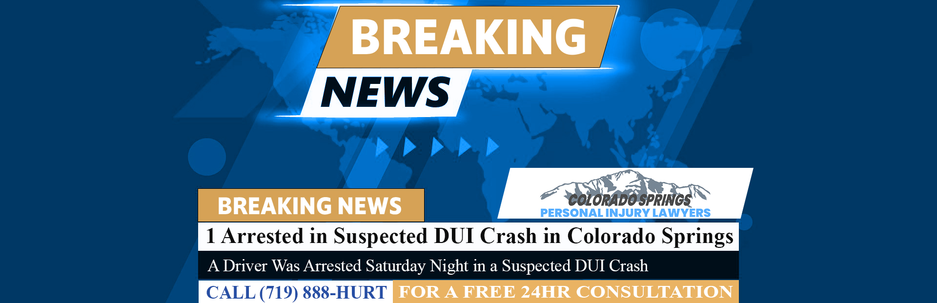[11-13-23] 1 Arrested in Suspected DUI Crash in Colorado Springs